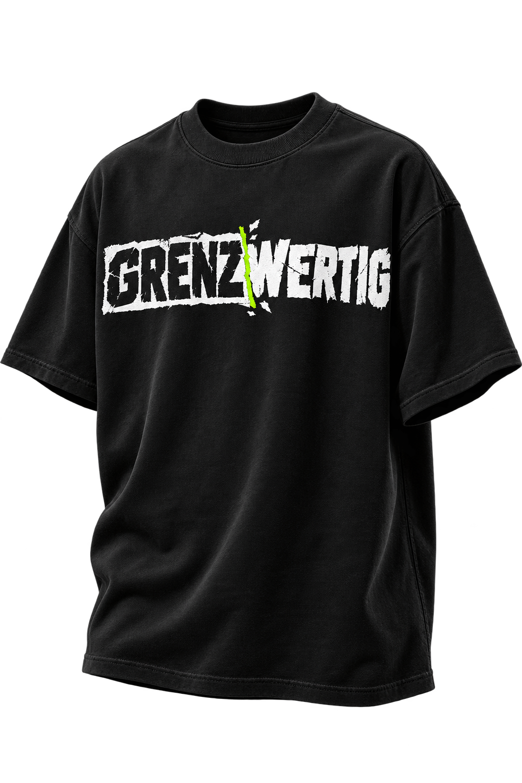 Original Logo auf schwarzem Shirt